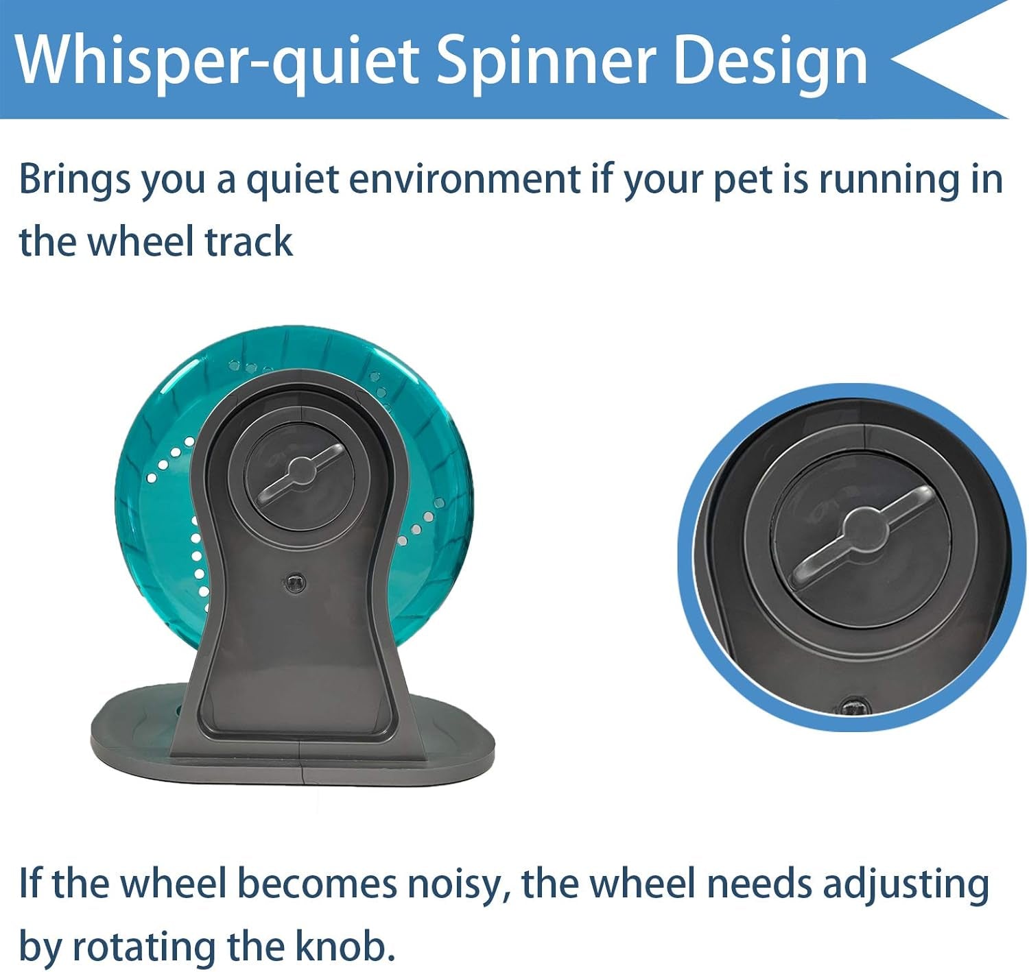 Hamster Exercise Wheel, Silent Spinner Hamster Running Wheels, Diameter 6.7 Inch, Green