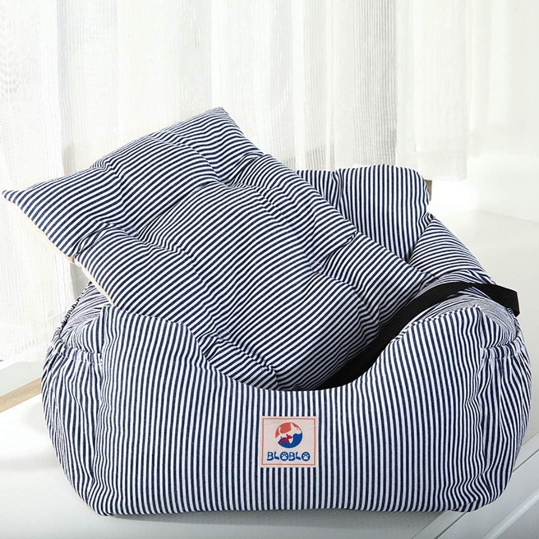 Dog Car Seat Pet Booster Seat Travel Safety Dog Bed for Car with Storage Pocket