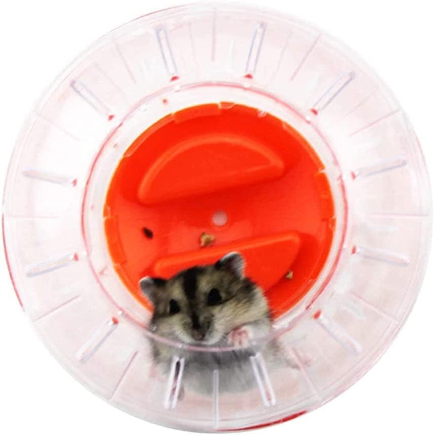 Hamster Exercise Ball 3Colors 12Cm Plastic Small Pet Hamster Gerbil Toy Running Activity Exercise Ball( Orange)