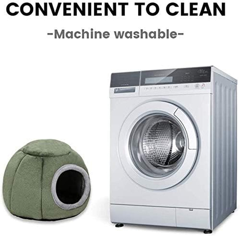 Guinea Pig Hideout, Guinea Pig House, Guinea Pig Cuddle Bed, Washable Guinea Pig Cage Accessories Small Animal Bed Hideout for Guinea Pig, Chinchilla, Hamsters, Hedgehog - 7X6X4.7Inch