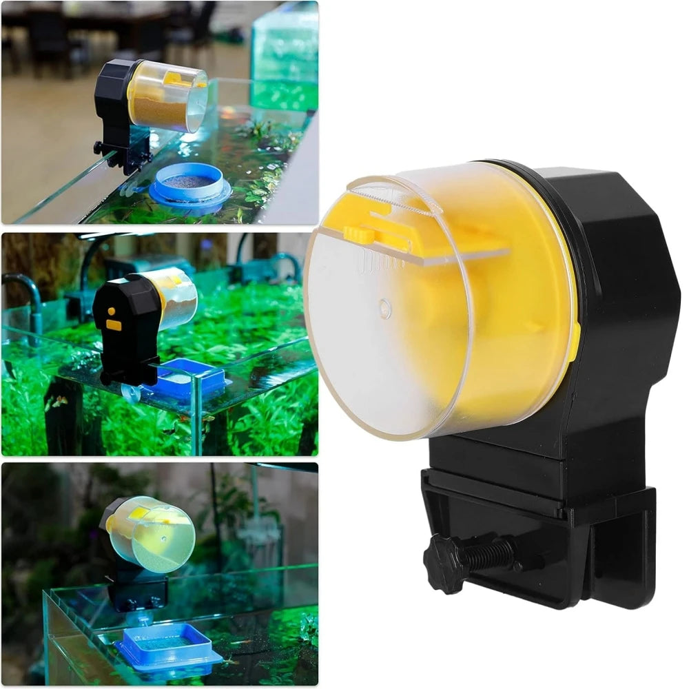 Automatic Fish Tank Feeder Aquarium 12/24 Hours Intelligent Timing Large-Capacity Electric Auto Food Dispenser Goldfish Feeder