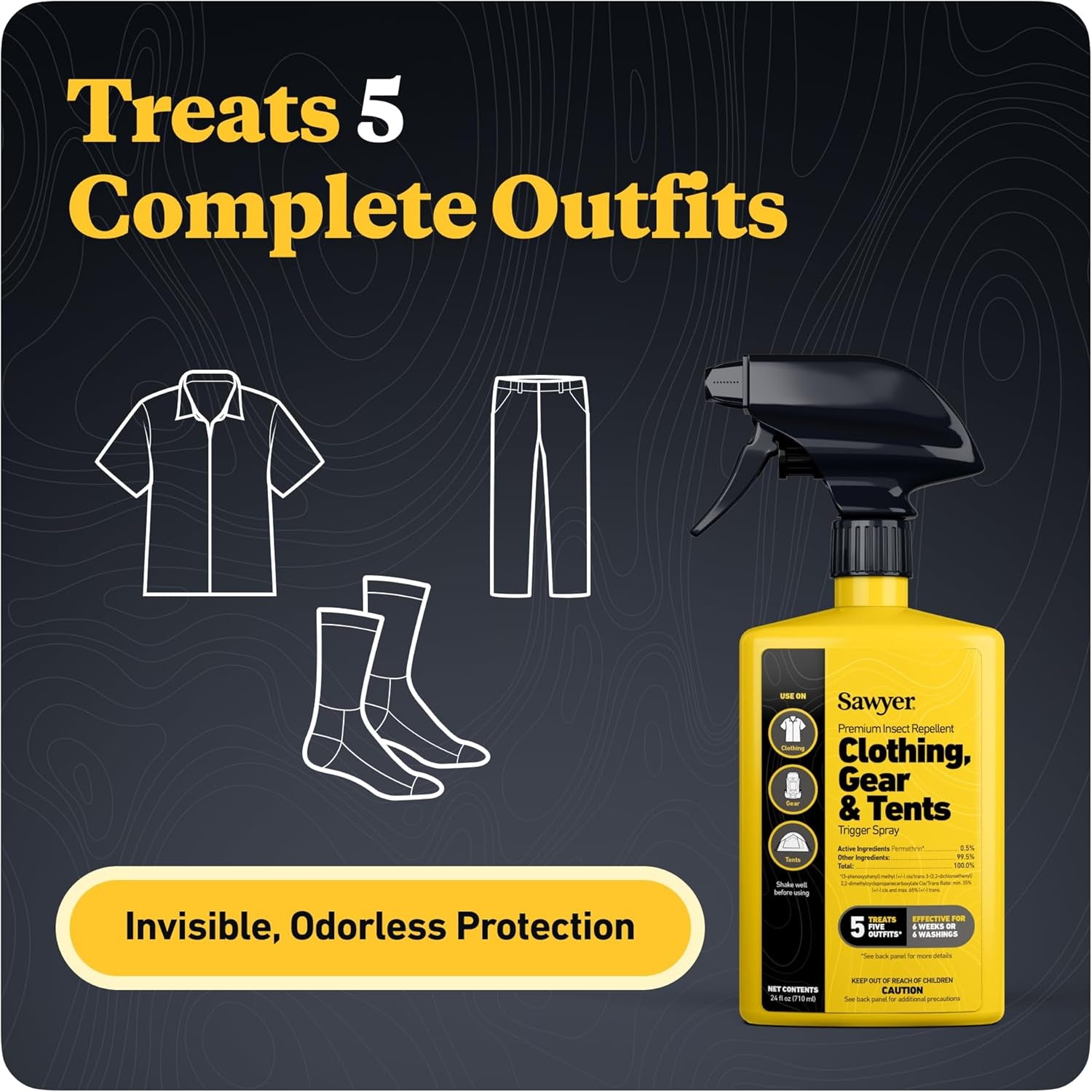 Products Premium Permethrin Insect Repellent for Clothing, Gear & Tents