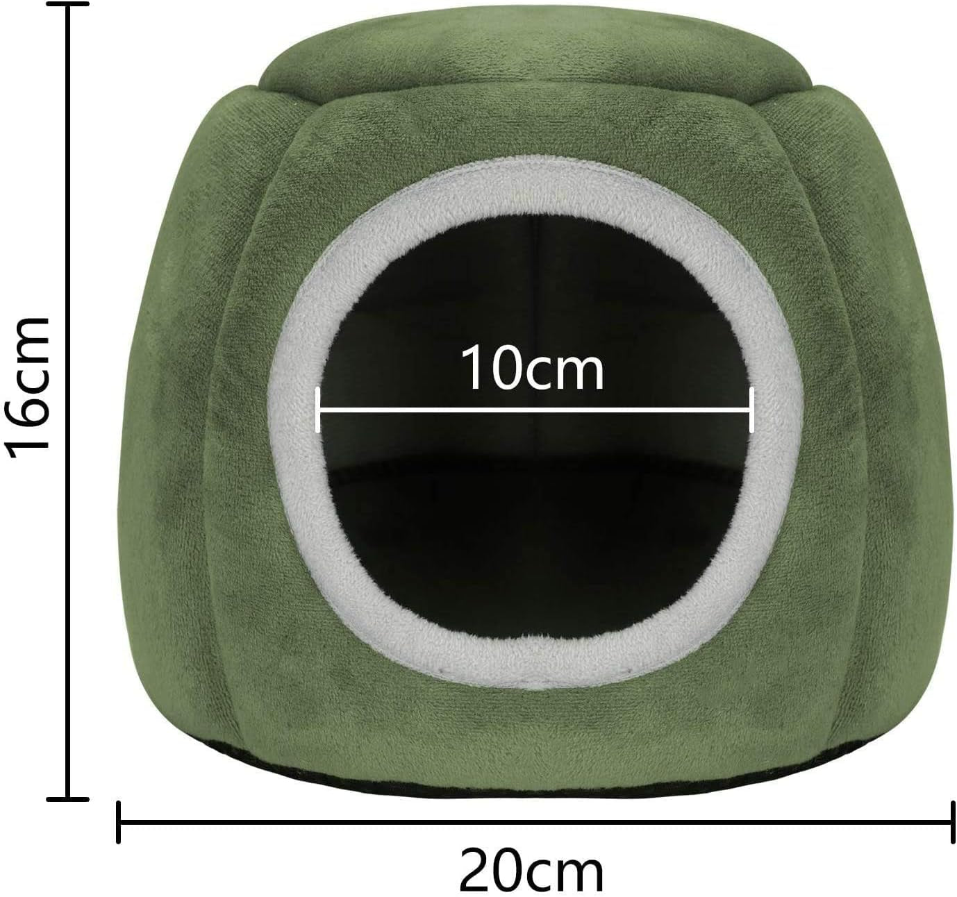 Guinea Pig Hideout, Guinea Pig House, Guinea Pig Cuddle Bed, Washable Guinea Pig Cage Accessories Small Animal Bed Hideout for Guinea Pig, Chinchilla, Hamsters, Hedgehog - 7X6X4.7Inch