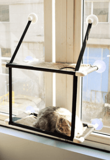 Luxury Cat Haven: The Ultimate Window Sill Cat Hammock-2