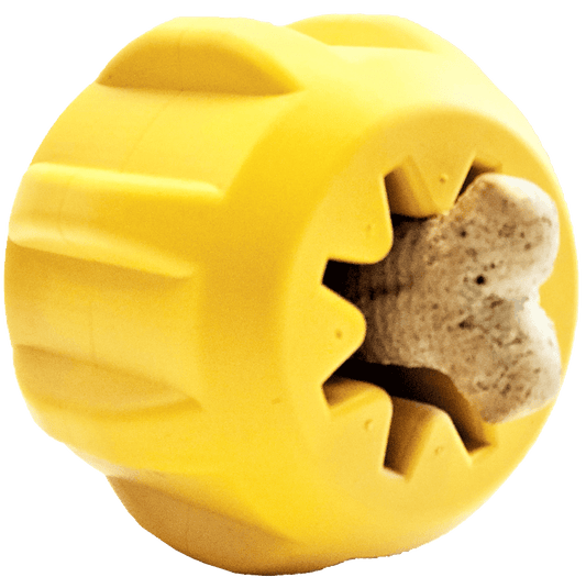 Durable Rubber Chew Toy and Treat Holder for Dogs
