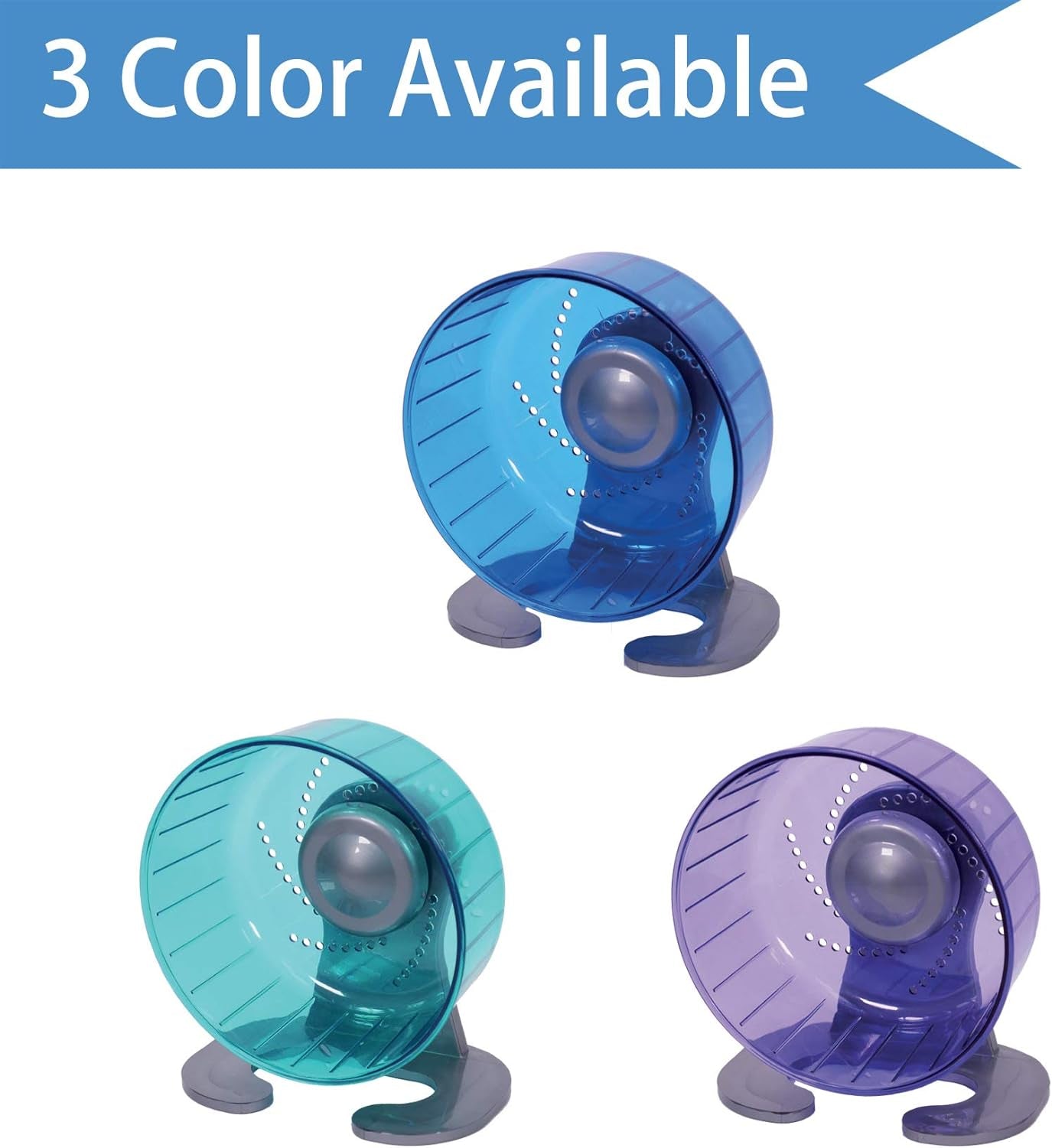 Hamster Exercise Wheel, Silent Spinner Hamster Running Wheels, Diameter 6.7 Inch, Blue