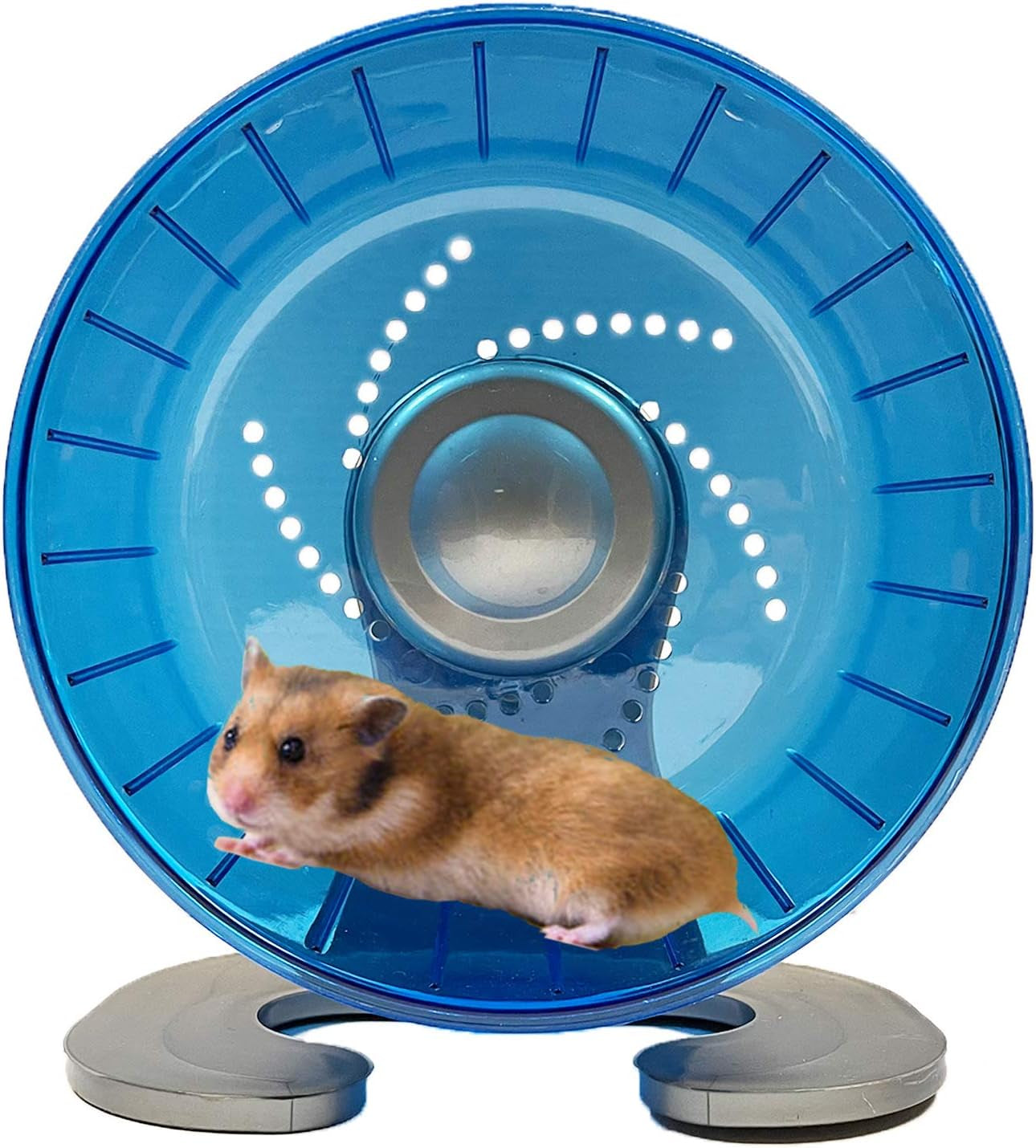 Hamster Exercise Wheel, Silent Spinner Hamster Running Wheels, Diameter 6.7 Inch, Blue