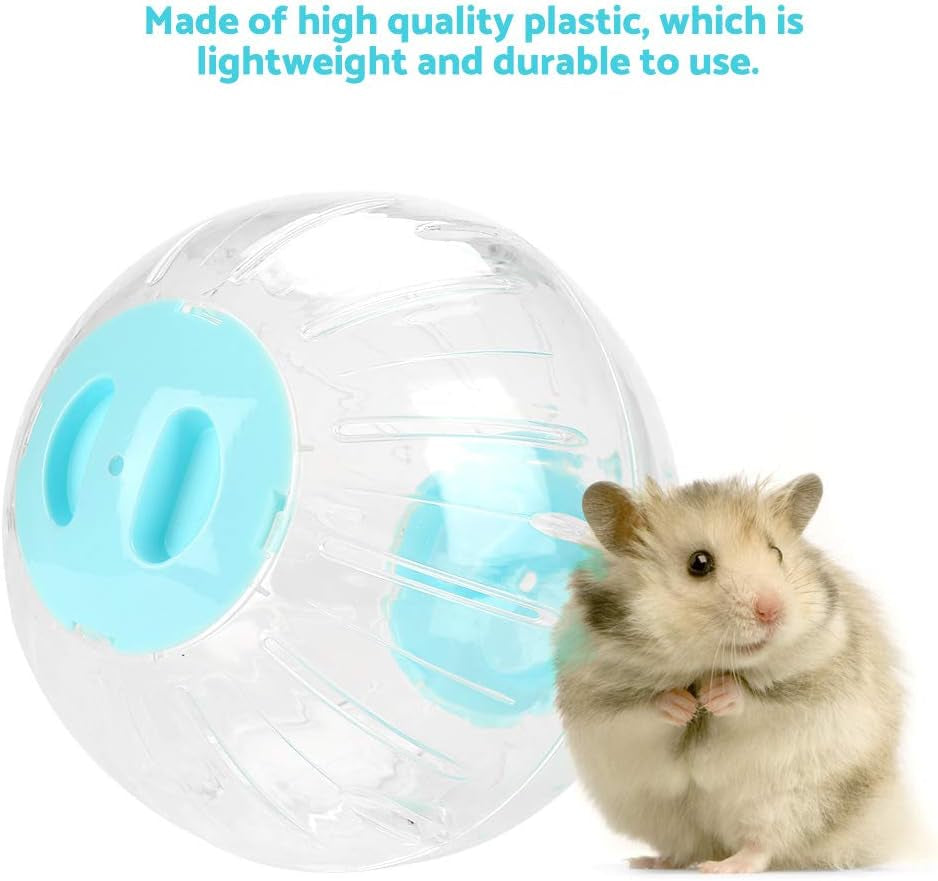 Hamster Exercise Ball, 7.3 Inch Plastic Running Ball for Gerbils, Small Animal Pets, Rats & Gerbils