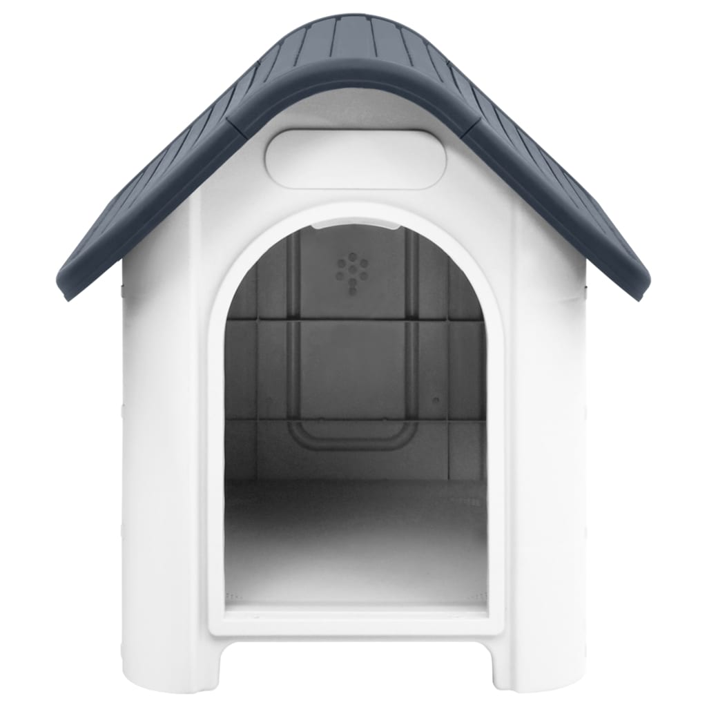 vidaXL Dog House Garden Dog Kennel Small Pet Cage Puppy Shelter Polypropylene