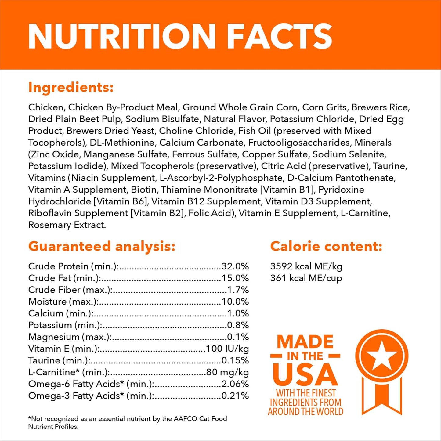 Proactive Health Adult Urinary Tract Healthy Dry Cat Food with Chicken, 16 Lb. Bag